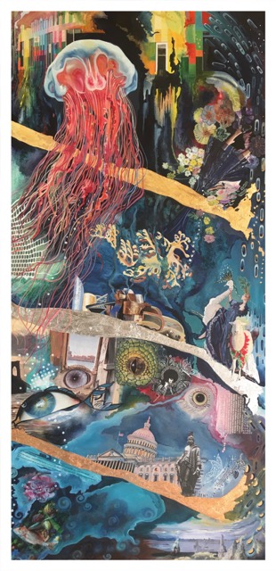 Available exclusively through Cloud Digital LTD ~ Beauty #2 ~ Through The Looking Glass ~ 24x48 ~ 2021